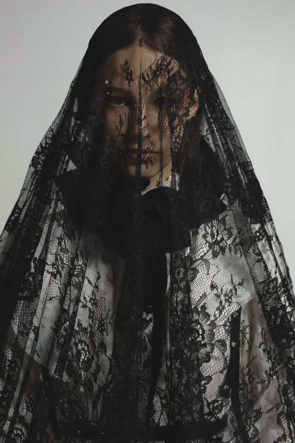 WHITE LONG DRESS WITH TULLE WHITE LONG DRESS WITH TULLE