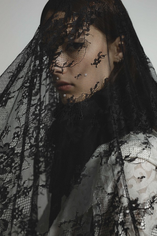 WHITE LONG DRESS WITH TULLE WHITE LONG DRESS WITH TULLE