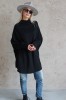 BLACK COZY WOOL BLOUSE 