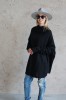 BLACK COZY WOOL BLOUSE 