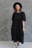 black linen dress