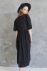 black linen dress