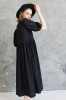 black linen dress