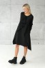 Dress Milan, black midi dress 