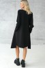 Dress Milan, black midi dress 