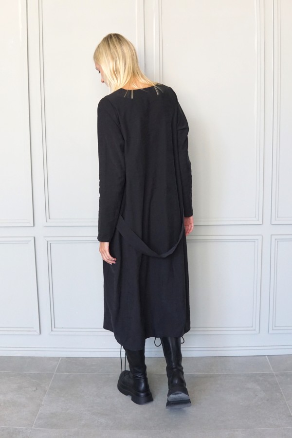 Dress Sima, elegant long black dress