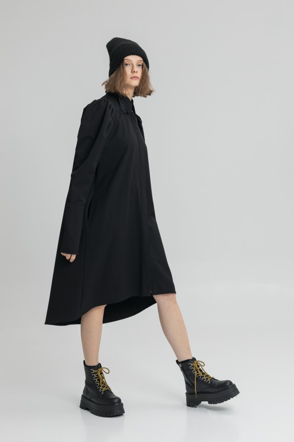 dress with long sleeves