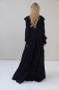 LONG DRESS WITH LONG SLEEVES AND RUFFLES