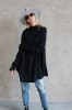 BLACK COZY WOOL BLOUSE 