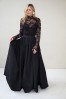 black evening lace blouse 