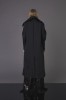 Black asymmetrical coat with big sleeve