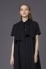 fluid black shirt with pocket at the back