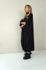 loose-fit wool dress with a ribbon