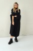 loose-fit wool dress with a ribbon