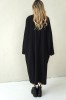 loose-fit wool dress with a ribbon