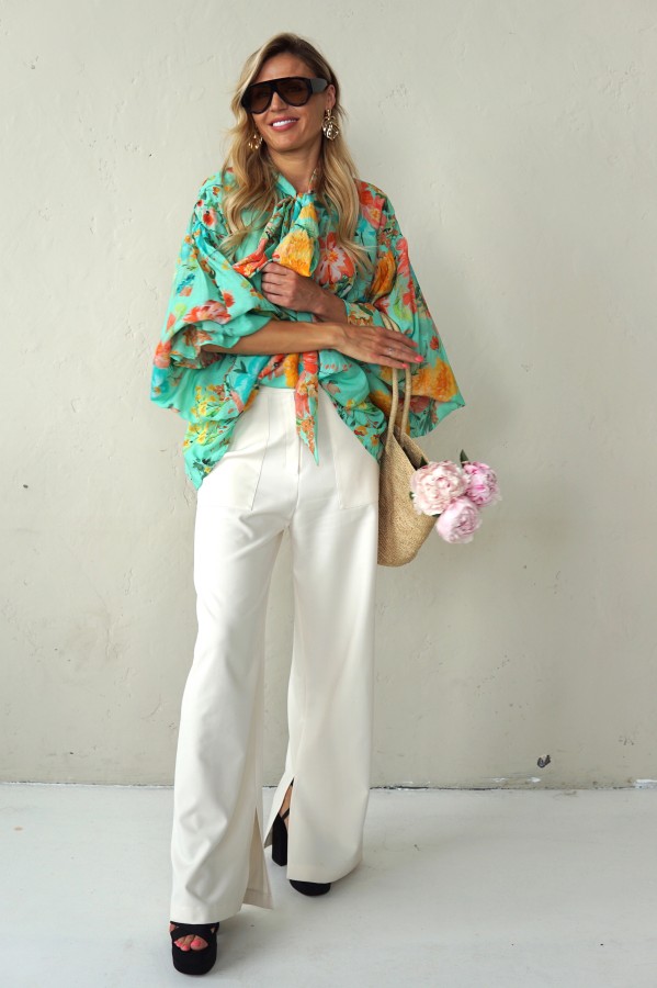LIGHT FLORAL VISCOSE SHIRTS
