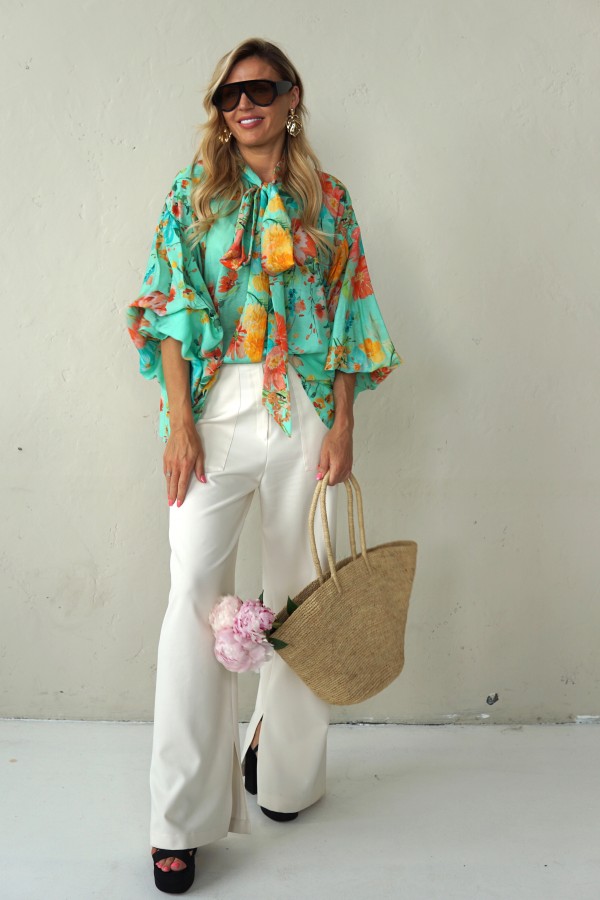 LIGHT FLORAL VISCOSE SHIRTS