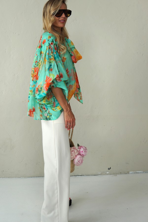 LIGHT FLORAL VISCOSE SHIRTS