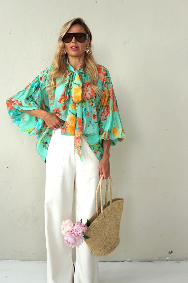 LIGHT FLORAL VISCOSE SHIRTS