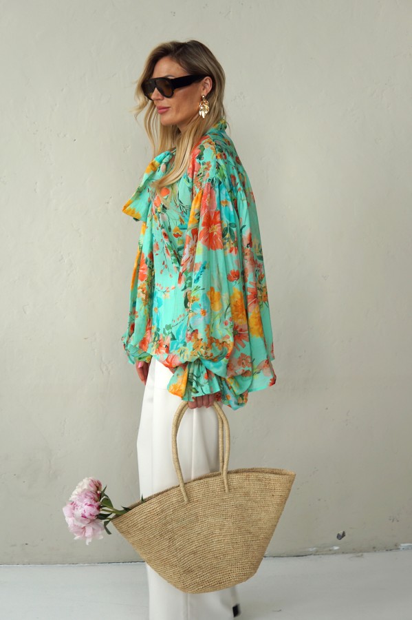 LIGHT FLORAL VISCOSE SHIRTS