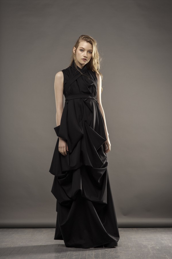 New long black dress, black evening gown