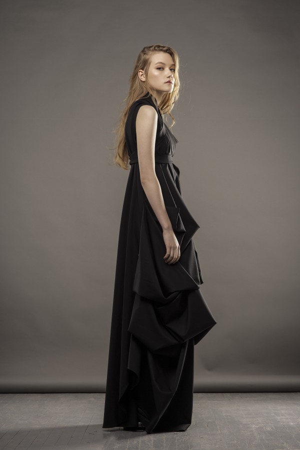 New long black dress, black evening gown