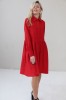 RED VISCOSE DRESS