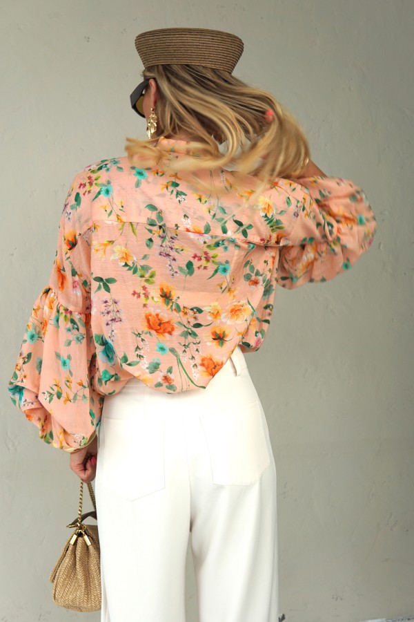 SUMMER LIGHT FLORAL VISCOSE SHIRTS