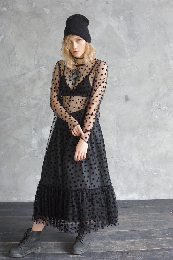 dress with dots 