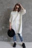 White button down shirt for women