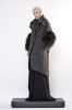 woolen coat with fur